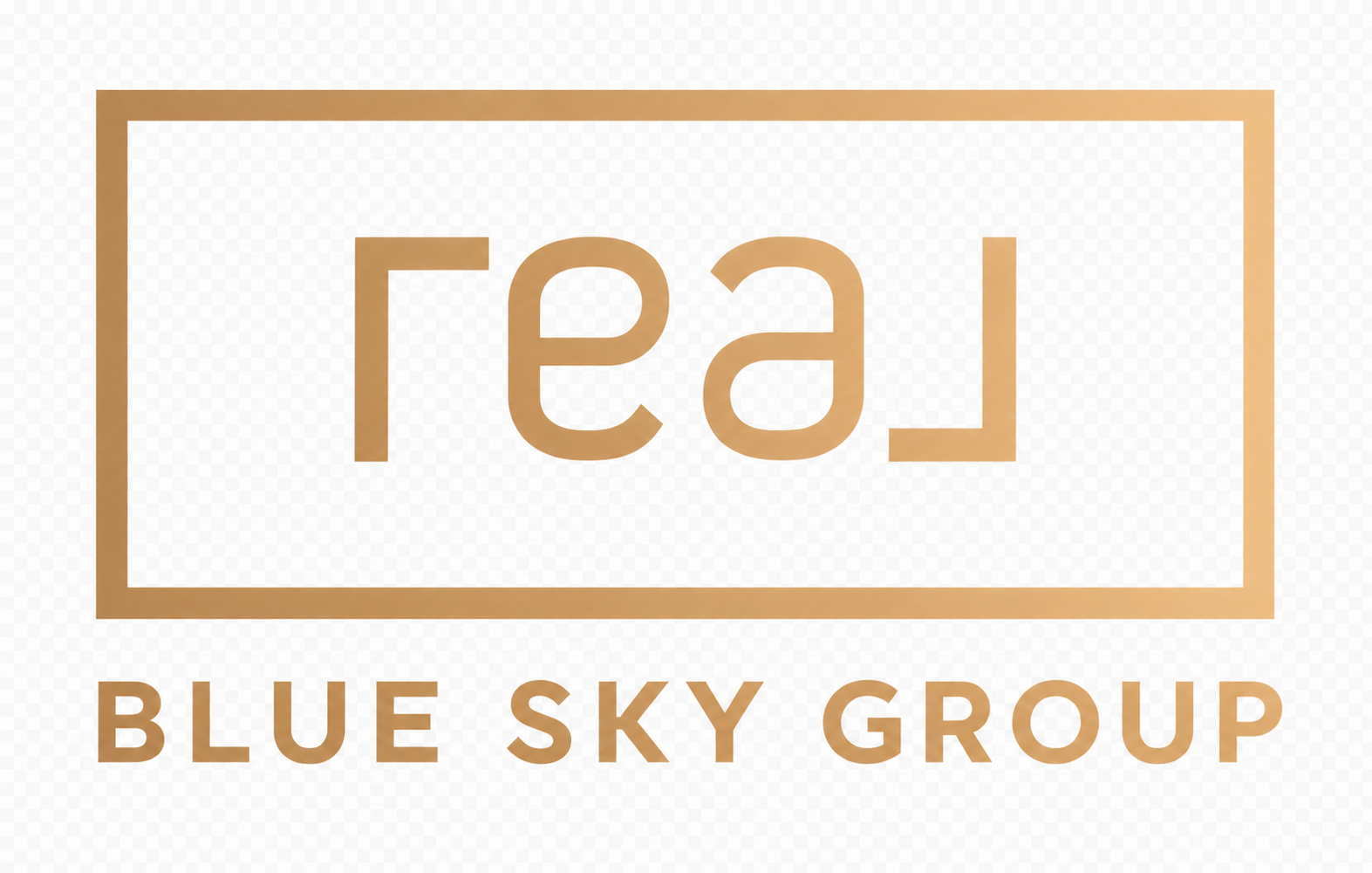 The REAL Blue Sky Group gold logo